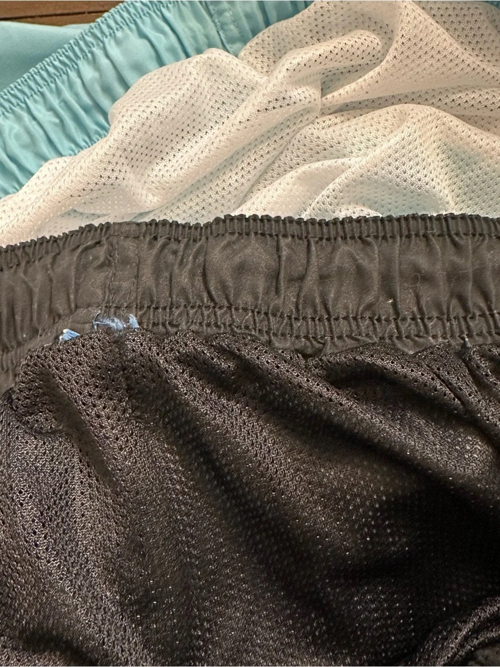 George Men’s Swim Trunks - Light Blue and Black